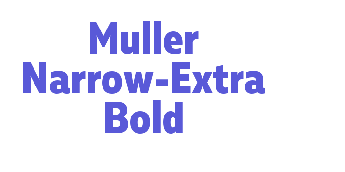 Muller Narrow-Extra Bold Font Download