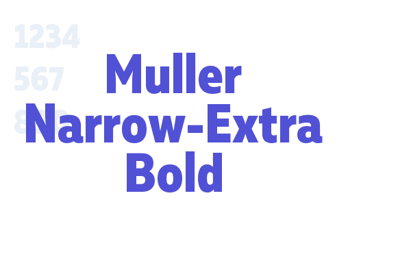 Muller Narrow-Extra Bold