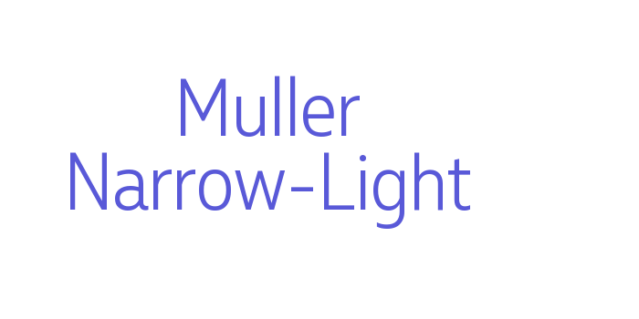 Muller Narrow-Light Font Download