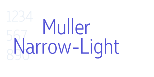 Muller Narrow-Light-font-download