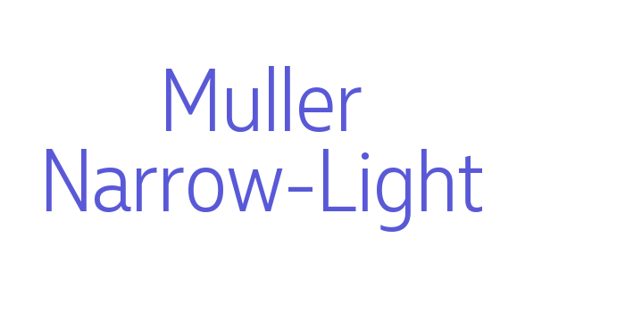 Muller Narrow-Light Font