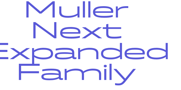 Muller Next Expanded Family Font Download