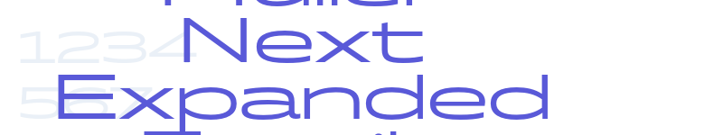 Muller Next Expanded Family-related font