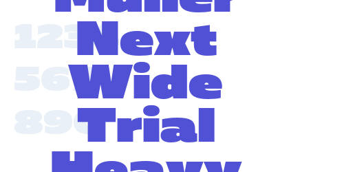 Muller Next Wide Trial Heavy-font-download