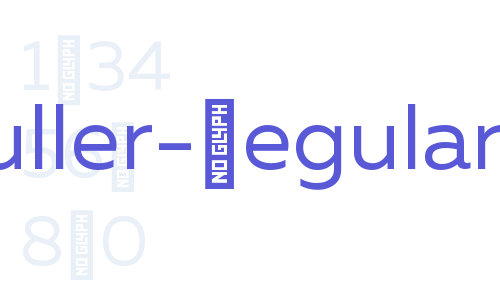 Muller-Regular Font Download