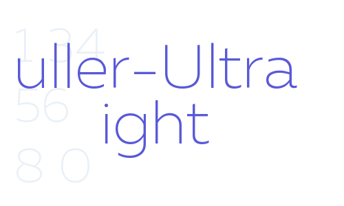 Muller-Ultra Light Font Download