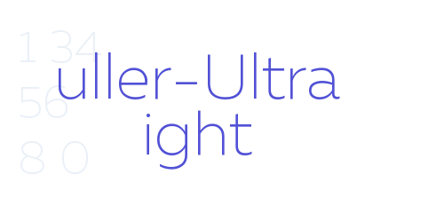 Muller-Ultra Light-font-download
