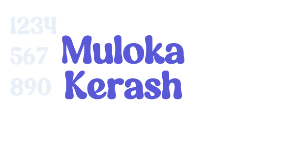 Muloka Kerash font