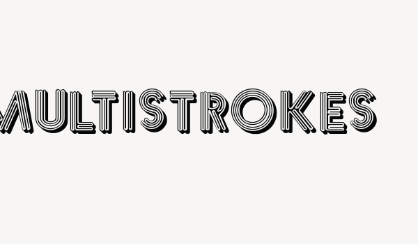 Multistrokes Font