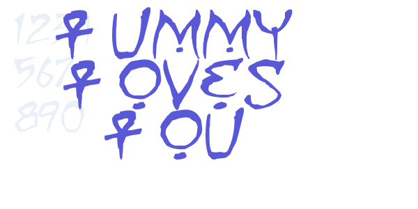 Mummy Loves You font