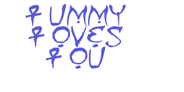 Mummy Loves You Font Download