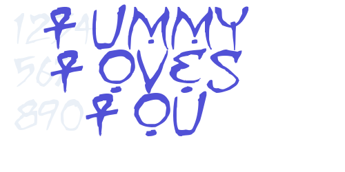 Mummy Loves You-font-download