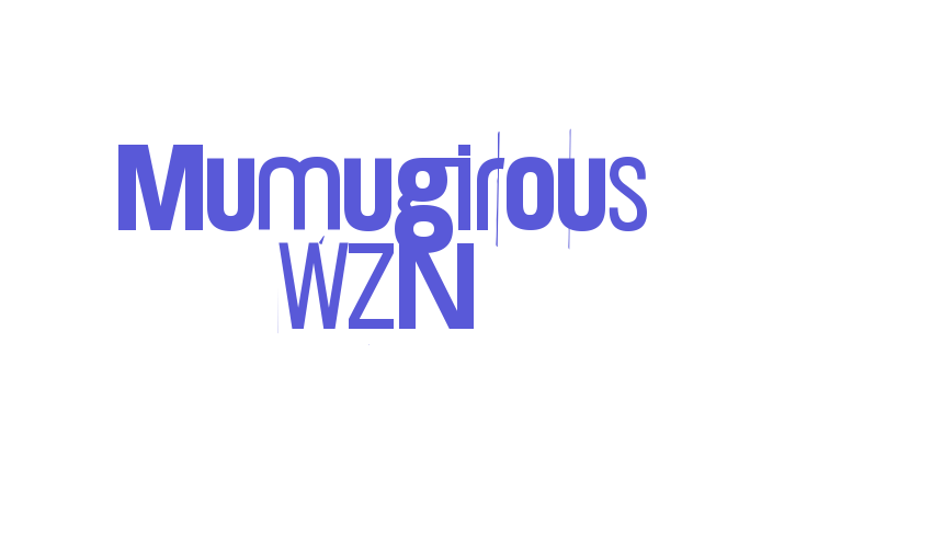 Mumugirous WZN Font Download