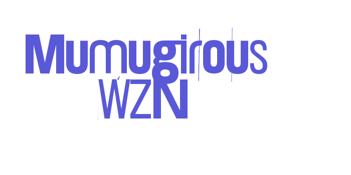 Mumugirous WZN Font