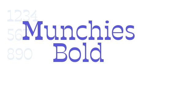 Munchies Bold font free