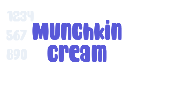 Munchkin Cream font