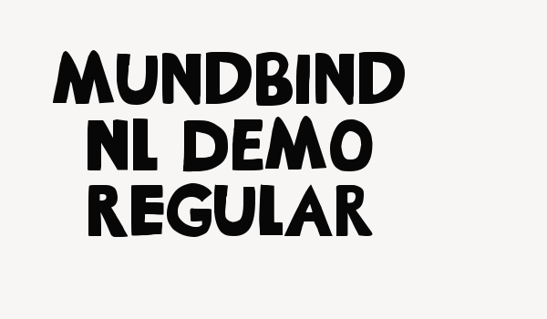 Mundbind NL DEMO Regular Font