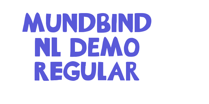 Mundbind NL DEMO Regular Font Download