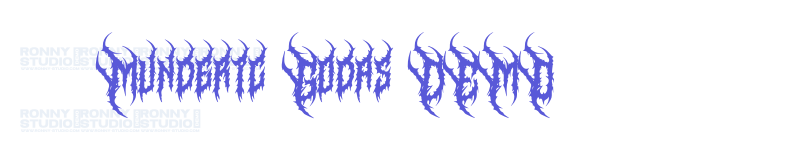 Munderic Godas DEMO-related font