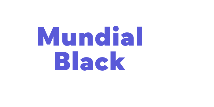 Mundial Black Font Download