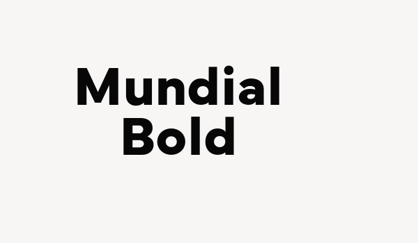 Mundial Bold Font