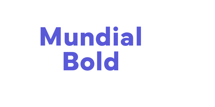 Mundial Bold Font Download