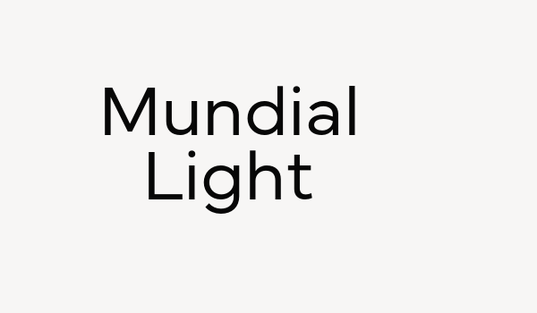 Mundial Light Font