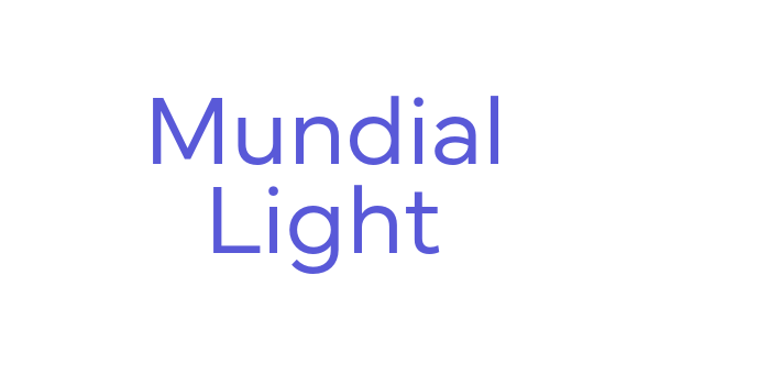 Mundial Light Font Download