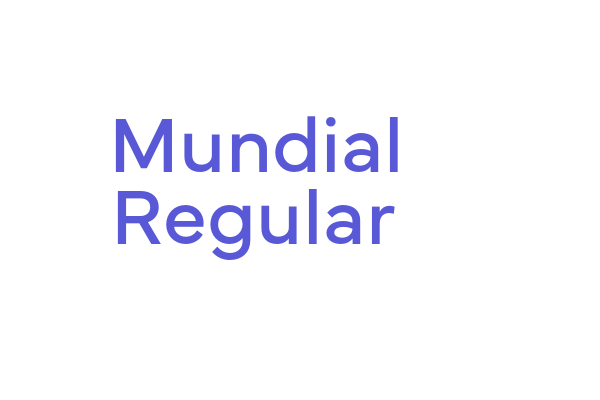 Mundial Regular Font