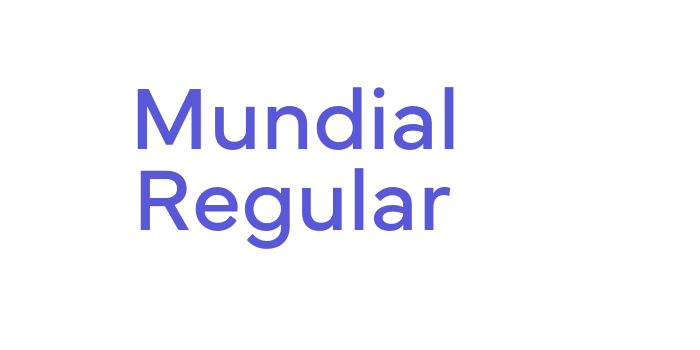 Mundial Regular Font Download