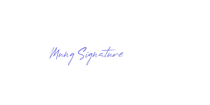 Mung Signature Font Download