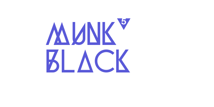 Munk5 Black Font