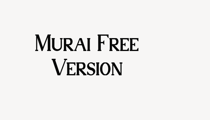 Murai Free Version font download