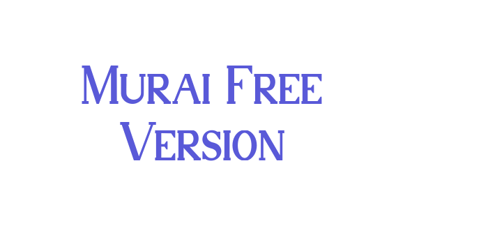 Murai Free Version Font Download