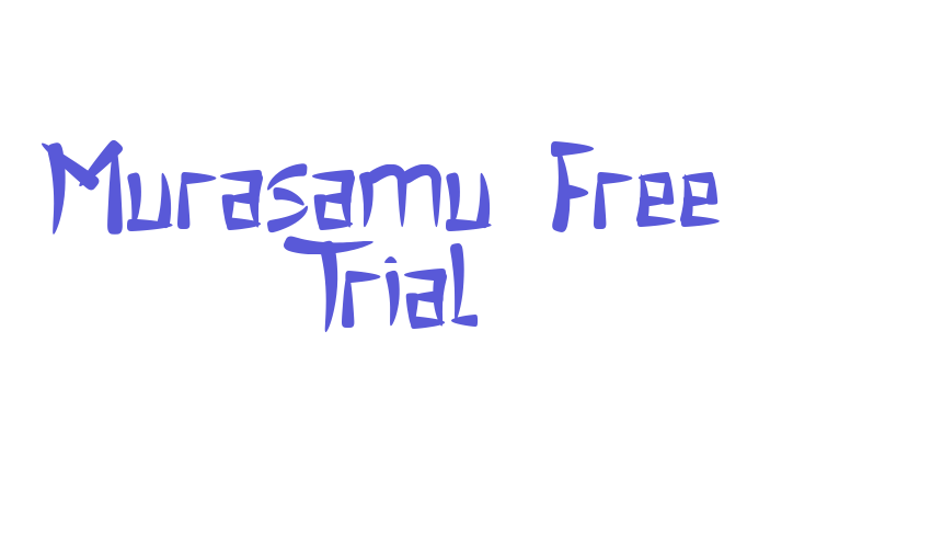 Murasamu Free Trial Font Download