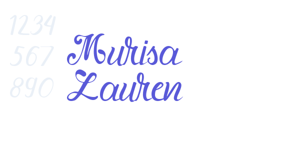 Murisa Lauren font