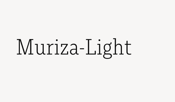 Muriza-Light Font