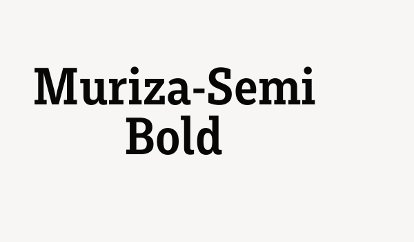 Muriza-Semi Bold Font