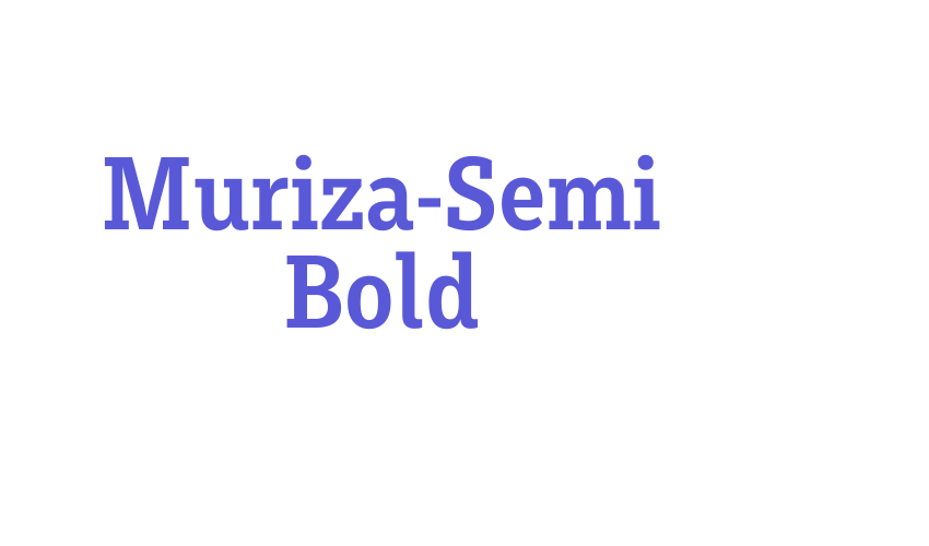 Muriza-Semi Bold Font Download