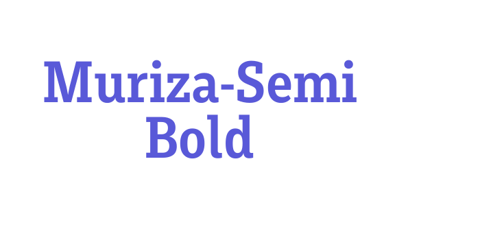 Muriza-Semi Bold Font Download