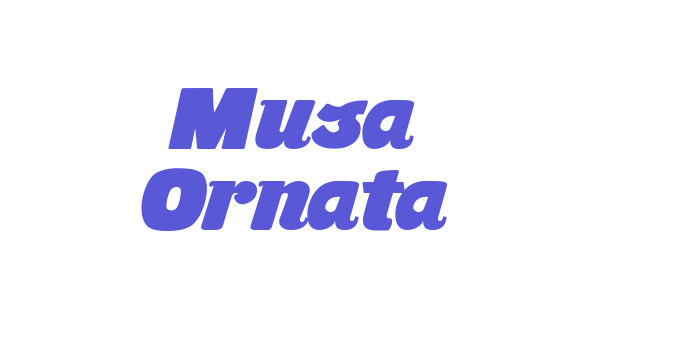 Musa Ornata Font Download