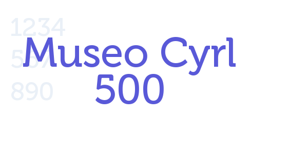 Museo Cyrl 500 font free