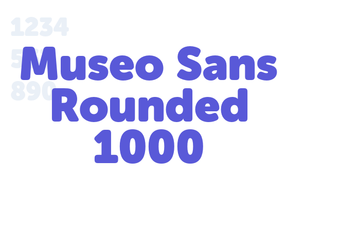 Museo Sans Rounded 1000 font free