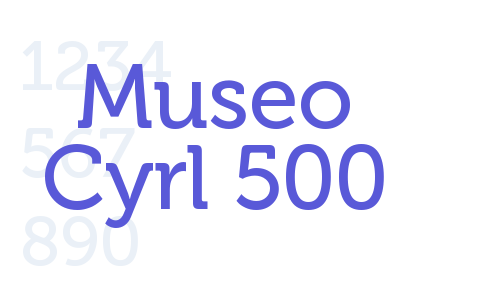 Museo Cyrl 500 Font