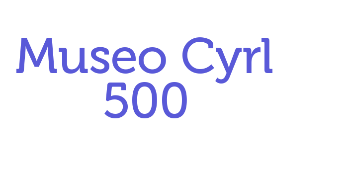 Museo Cyrl 500 Font