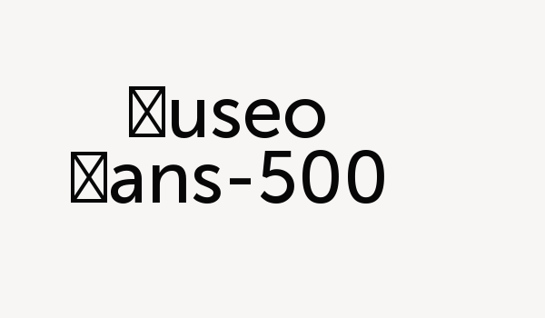 Museo Sans-500 Font