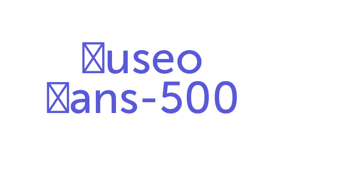 Museo Sans-500 Font Download