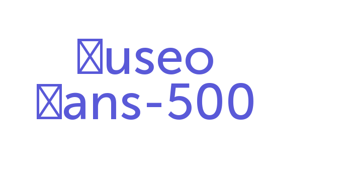 Museo Sans-500 Font