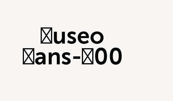 Museo Sans-700 Font