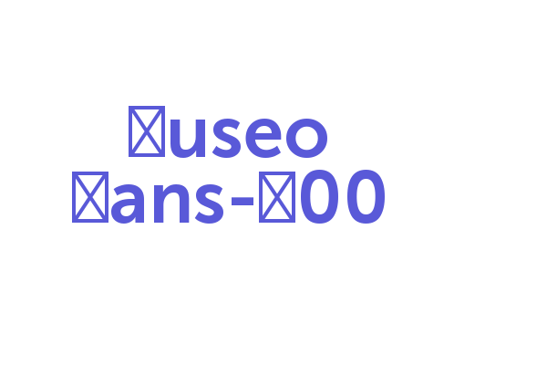 Museo Sans-700 Font